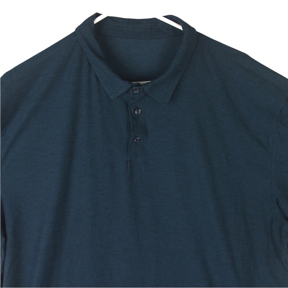 Vuori Strato Tech Polo Shirt Mens XL Navy Blue Short Sleeve Lightweight V188 EUC - Picture 5 of 9